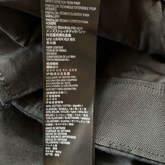 NWT KIRKLAND SIGNATURE Men’s Stretch Tech Pant 32x34 Black Zip Pockets Comfort - Picture 9 of 15